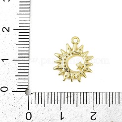 Латунные микропаве прозрачные подвески с фианитом&nbsp;LS-KK-L238-17G