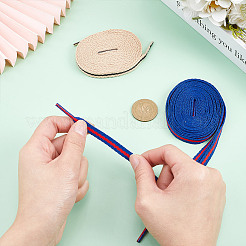 2 пара шнурков из полиэстера двух цветов&nbsp;AJEW-GO0002-36