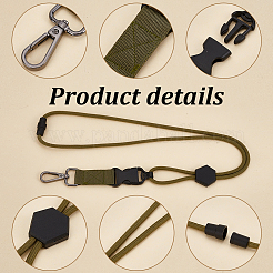 3 шт. двухцветные полиэстеровые ремешки для крепления визитных карточек на шею&nbsp;AJEW-NB0008-20