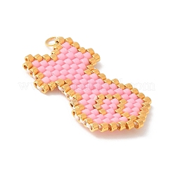 Подвески ручной работы из стеклянных бусин в форме кошки&nbsp;PALLOY-MZ00604-01