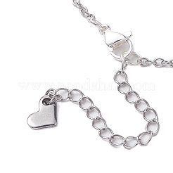 Ожерелья с подвеской из латуни с микропаве и бантом из кубического циркония&nbsp;NJEW-JN04908