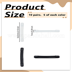 10 пара 2-х цветных силиконовых дужек для очков&nbsp;FIND-LP0008-60