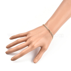 Латунь Снаряженная цепи браслеты&nbsp;BJEW-JB05365