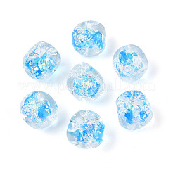 Нити из фольгированных бусин лэмпворк ручной работы&nbsp;FOIL-T008-04D