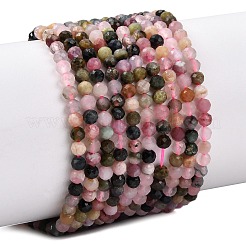 Нити из натуральных разноцветных турмалиновых бусин&nbsp;X-G-R362-11