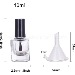 Прозрачный стеклянный лак для ногтей пустая бутылка&nbsp;MRMJ-BC0001-47-10ml