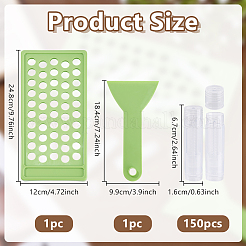 1 пластиковый лоток для наполнения бальзама для губ с лопаточкой&nbsp;AJEW-AR0005-35