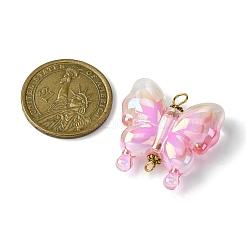 УФ-покрытие радужные акриловые подвески-соединители&nbsp;PALLOY-JF02521-02