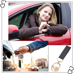 3 комплект 3-х цветных брелоков из микрофибры и кожи&nbsp;KEYC-GA0001-11