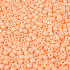 Непрозрачный стеклянный бисер с краской для выпечки&nbsp;SEED-T008-02D