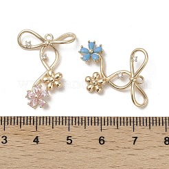 Латунные микро проложить кубического циркония подвески&nbsp;KK-L208-56G