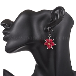 Серьги-подвески из цветочного сплава&nbsp;EJEW-JE06801