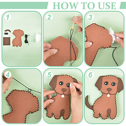 Набор для шитья из фетра для детей DIY-WH0504-434