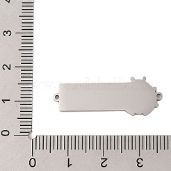 Подвески-коннекторы из нержавеющей стали 304 с красной эмалью&nbsp;STAS-P377-16P-A