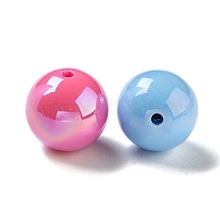 Переливающиеся акриловые бусины с УФ-покрытием&nbsp;MACR-D032-05