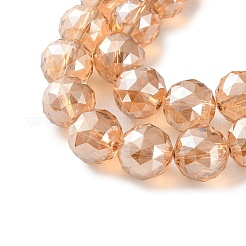 Прозрачные стеклянные бусины гальваническим пряди&nbsp;EGLA-N002-34E-F01