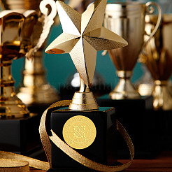 Пластиковые самоклеящиеся наклейки с тиснением из золотой фольги&nbsp;DIY-WH0211-221