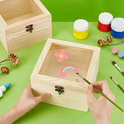 Деревянные коробки для упаковки ювелирных изделий&nbsp;CON-WH0086-211