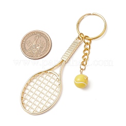 Теннисный брелок из акрила из нержавеющей стали 304&nbsp;KEYC-JKC01218
