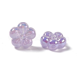 УФ-покрытие радужных переливающихся акриловых цветочных бусин&nbsp;PACR-M003-10B