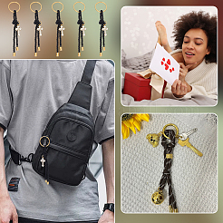 10шт. подвеска из полиэфирного витого шнура&nbsp;KEYC-FG00002