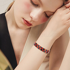 1 нить прямоугольных бусин из натурального красного агата&nbsp;G-NB0005-54A