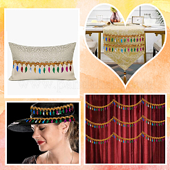 Отделка блестками из полиэстера&nbsp;OCOR-WH0085-03B