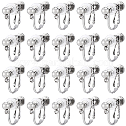 20 шт. фурнитура для сережек-клипс из нержавеющей стали 316&nbsp;STAS-BBC0008-59P