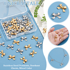 40 шт. 2-цветное ионное покрытие (IP) из нержавеющей стали 304 подвески&nbsp;STAS-UN0060-44