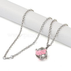 Латунь эмаль кулон ожерелья&nbsp;NJEW-G089-08P-02