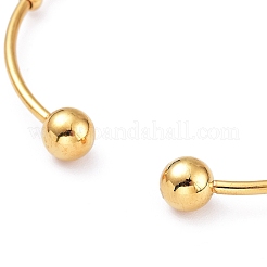 201 браслет-манжета из нержавеющей стали&nbsp;BJEW-M284-20G-1