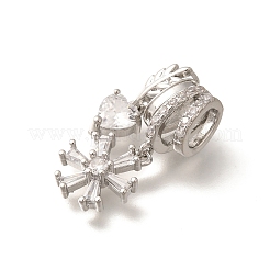 Латунные микро проложить кубического циркония подвески&nbsp;KK-C085-10P