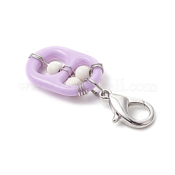 Подвесные украшения из акрила и синтетической бирюзы&nbsp;HJEW-JM03048-02