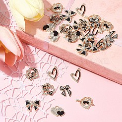 28шт 6 стиля подвески из сплава с эмалью&nbsp;FIND-FS0003-22