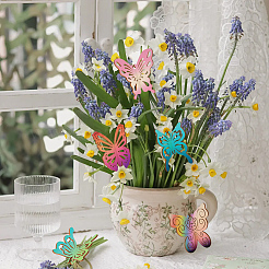 Бабочка незаконченные деревянные украшения для поделок&nbsp;DIY-SP0006-44