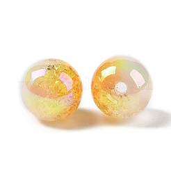 Двухцветные акриловые бусины с непрозрачным кракле&nbsp;MACR-C032-01C