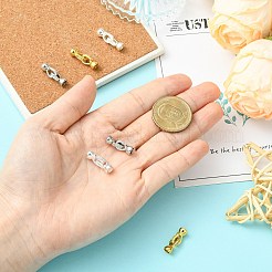 6 шт. 3-цветные застежки из цинкового сплава с микропаве из прозрачного кубического циркония&nbsp;FIND-CJ0005-11