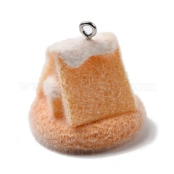 Рождественские подвески из непрозрачной смолы с эффектом флокирования&nbsp;LS-RESI-F062-04F