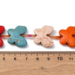 Синтетических нитей бирюзовые бусы G-C147-09