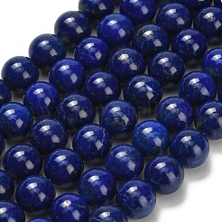 Нитки бусины из натурального ляписа-лазури&nbsp;G-L642-B05-8mm