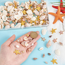 Наборы для самостоятельного изготовления украшений из ракушек и морских звезд&nbsp;DIY-PH0023-34
