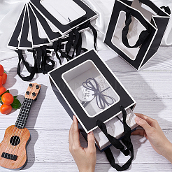 Прямоугольные бумажные подарочные пакеты&nbsp;ABAG-WH0048-09B