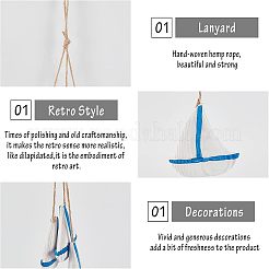 12 шт. 3 стиля средиземноморского стиля подвесные украшения из натурального дерева&nbsp;AJEW-PH0001-55