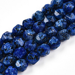 Окрашенные натуральные кунжутные нитки из бисера яшмы&nbsp;G-T139-8mm-47G