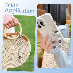 30шт 6 цвета смоляные бусины со стразами&nbsp;RESI-TA0004-71