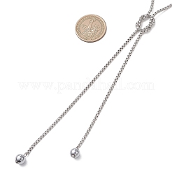 Колье-лариата с цепочкой из нержавеющей стали 304.&nbsp;NJEW-JN05886