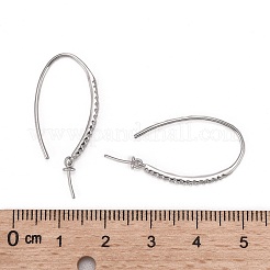 Серьги-крючки из стерлингового серебра с родиевым покрытием&nbsp;STER-F041-88P