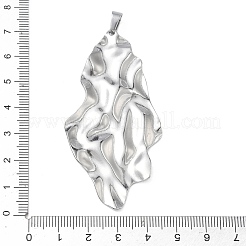 Большие подвески из текстурированной нержавеющей стали 304&nbsp;STAS-F340-06P