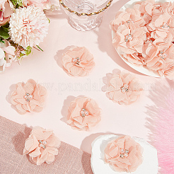 30 шт. полиэстер и пластик искусственный жемчуг и стразы цветочные украшения аксессуары&nbsp;DIY-SP0006-06A