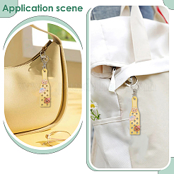 20 шт. 10-х цветные железные брелоки из ПВХ&nbsp;KEYC-AR0001-40